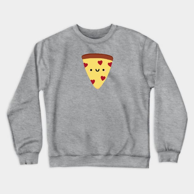 Pizza My Heart Crewneck Sweatshirt by staceyromanart
